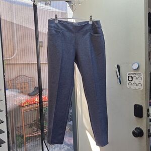 Adidas Slim Golf Pants in Heather Blue (Small)